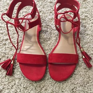Merona Mavis true red flat